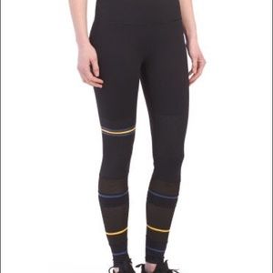 Stripe Textured Mix Leggings